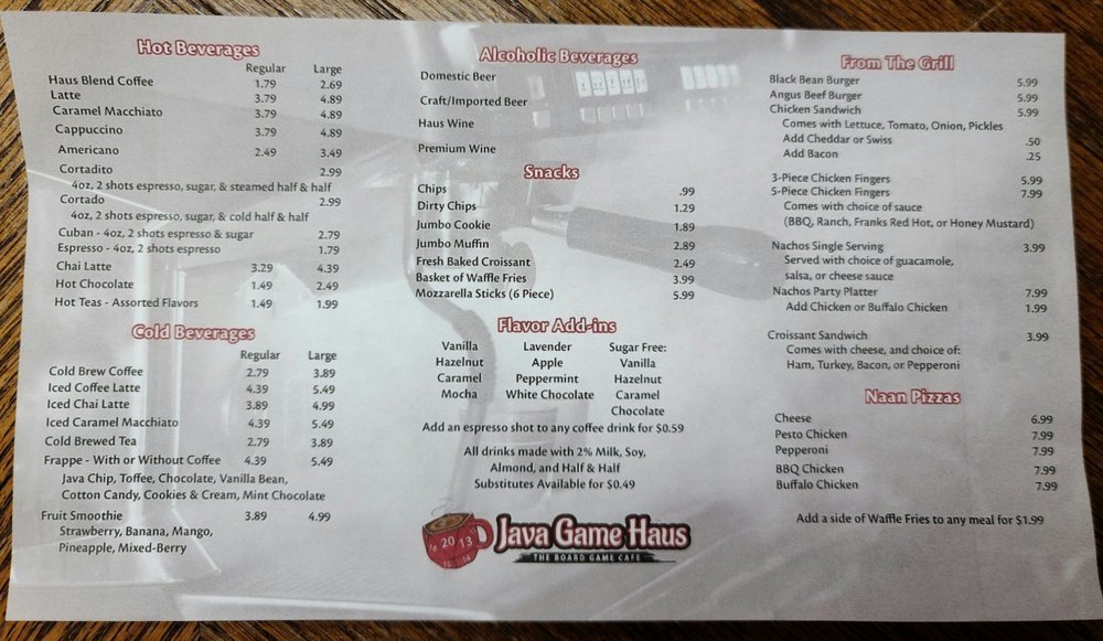 Java Game Haus menu photo