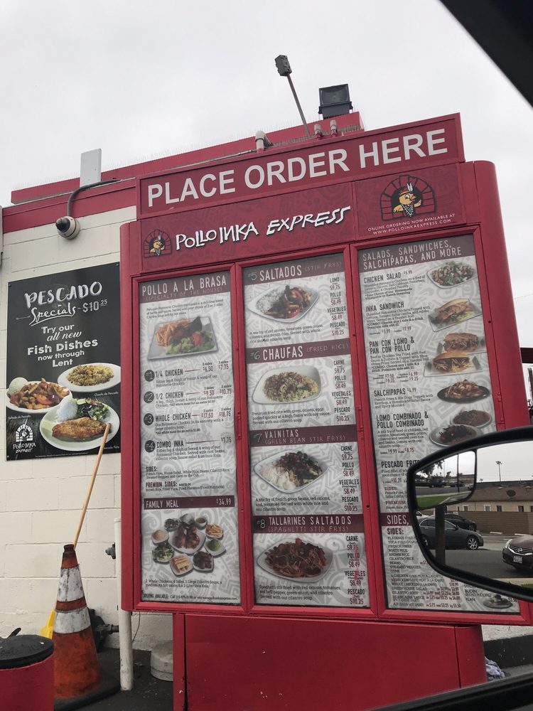 Pollo Inka Express menu photo