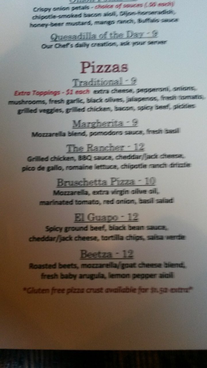 Harvest Moon Brewery menu photo