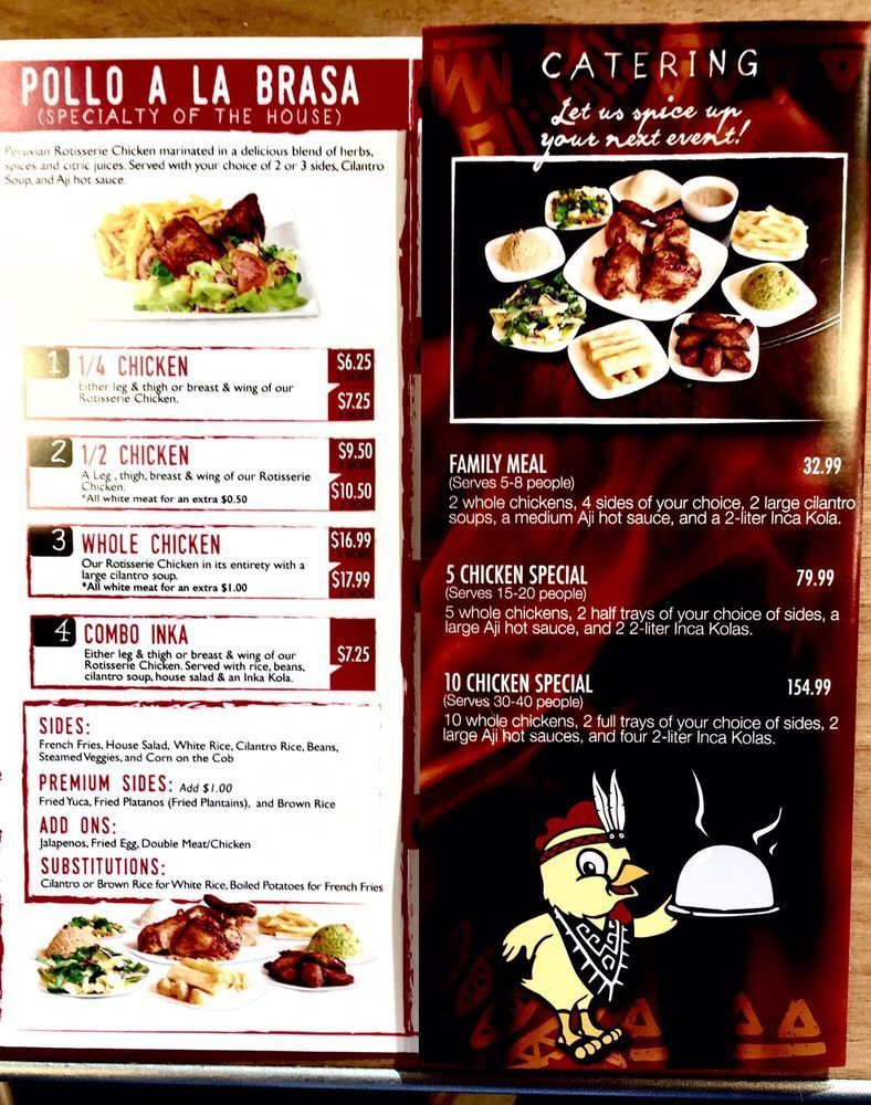 Pollo Inka Express menu photo