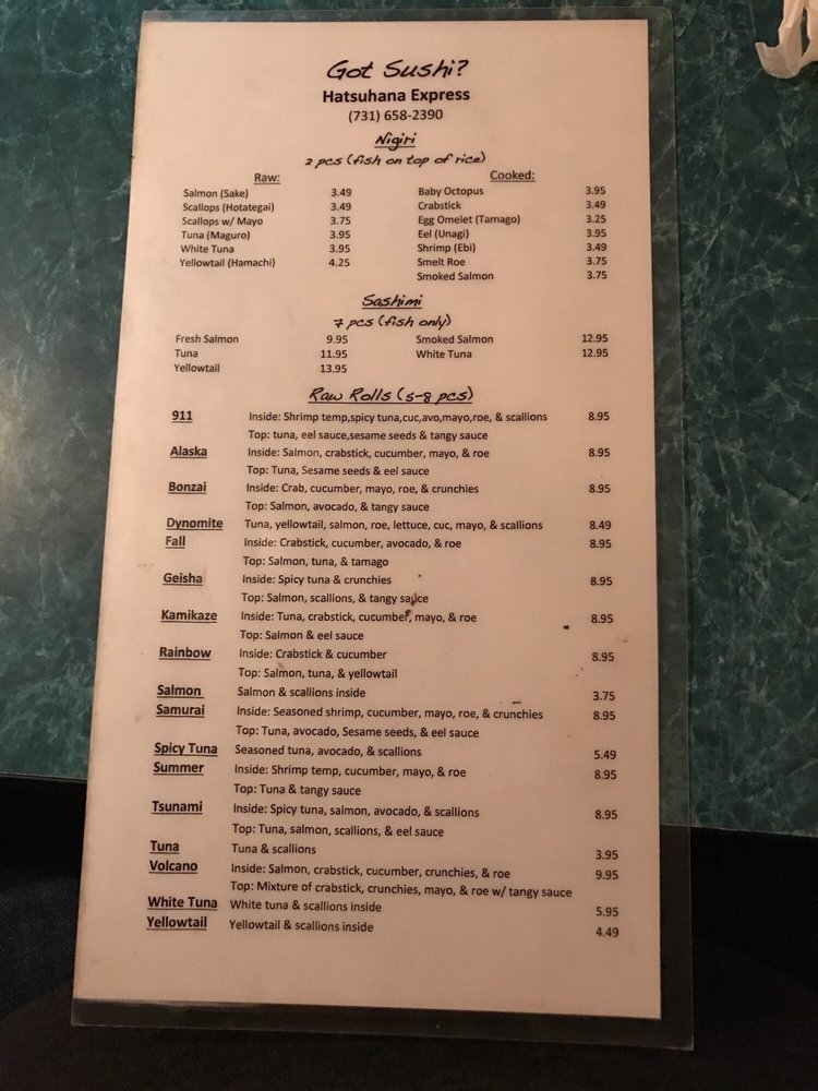 Hatsuhana Express, Bolivar | Menu, Photos & Prices | Foodeist