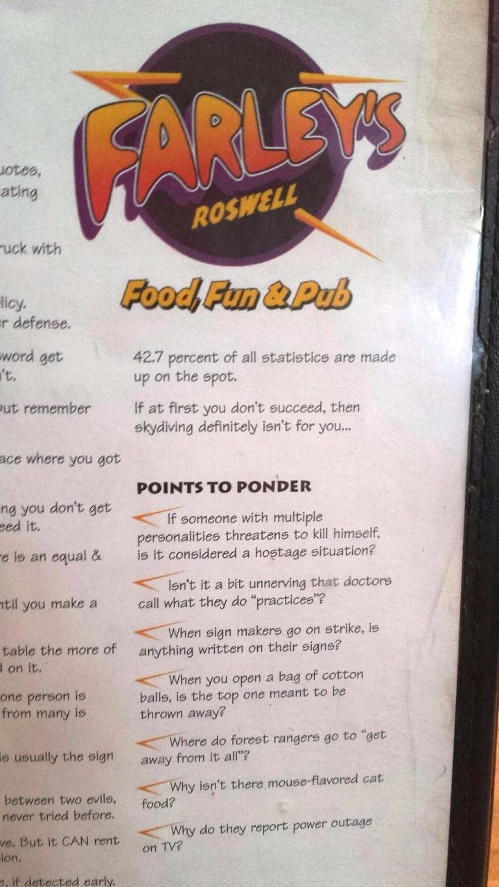 Farley's menu photo