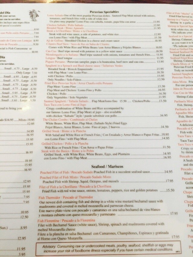 El Chalan Restaurant menu photo