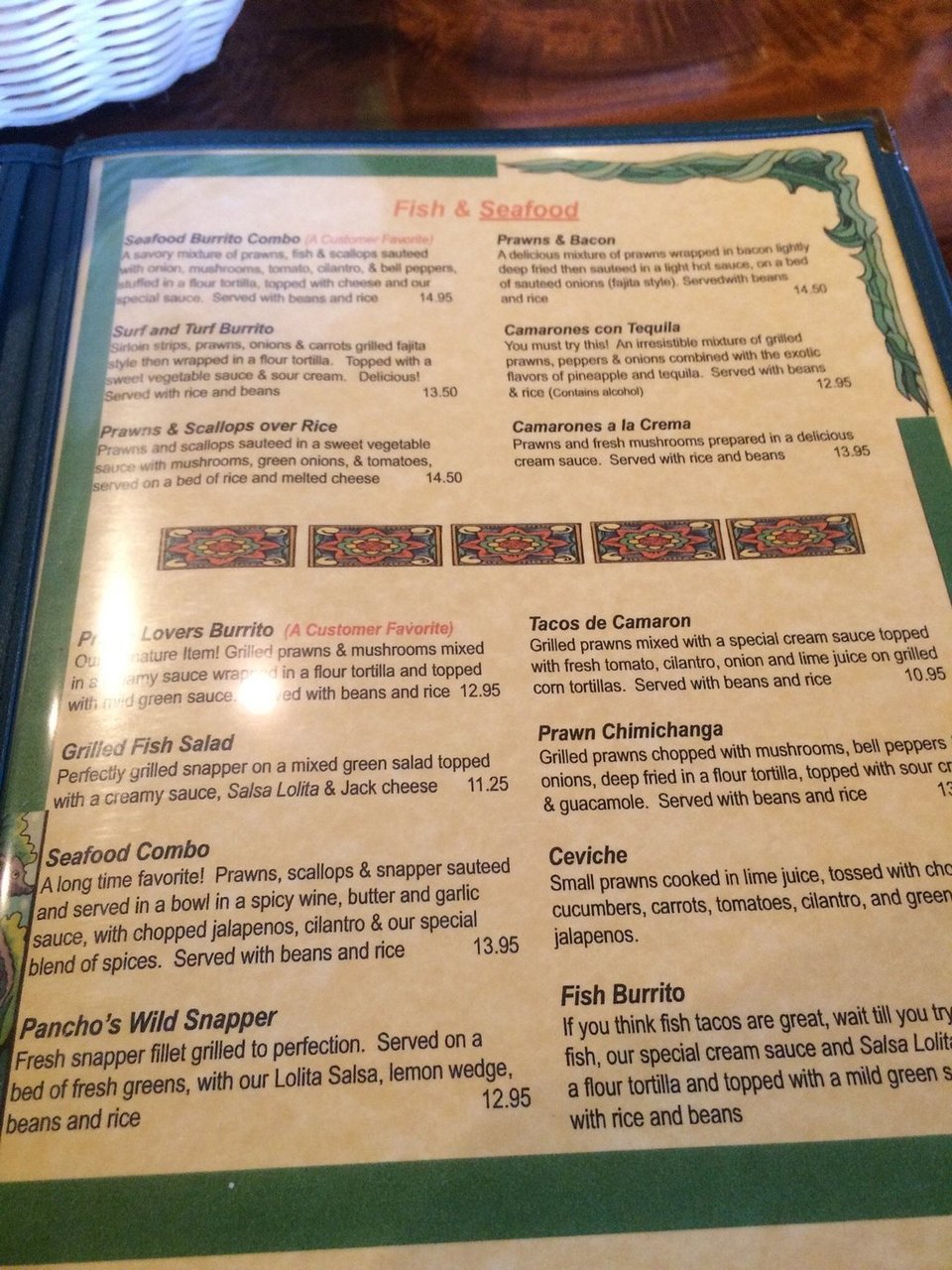Pancho's Restaurante Y Cantina menu photo