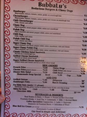 BubbaLu's Bodacious Burgers & Classy Dogs