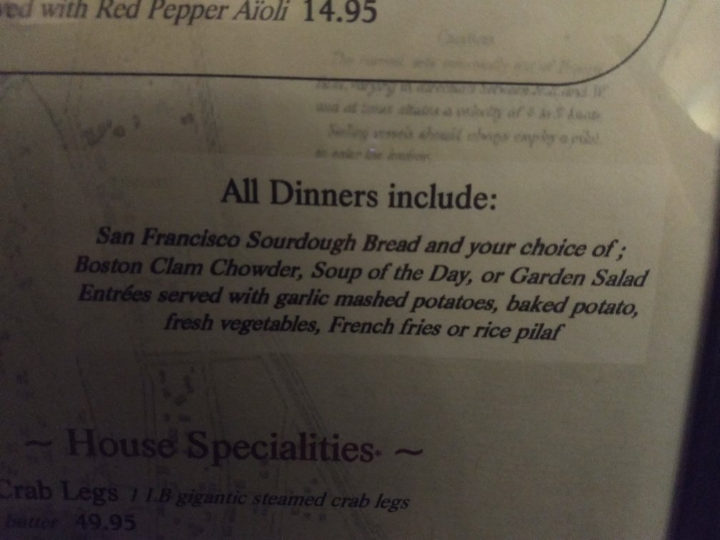 Rudy's Hideaway Lobster House & Bar menu photo