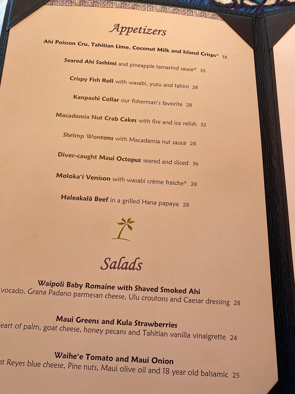Mama's Fish House menu photo