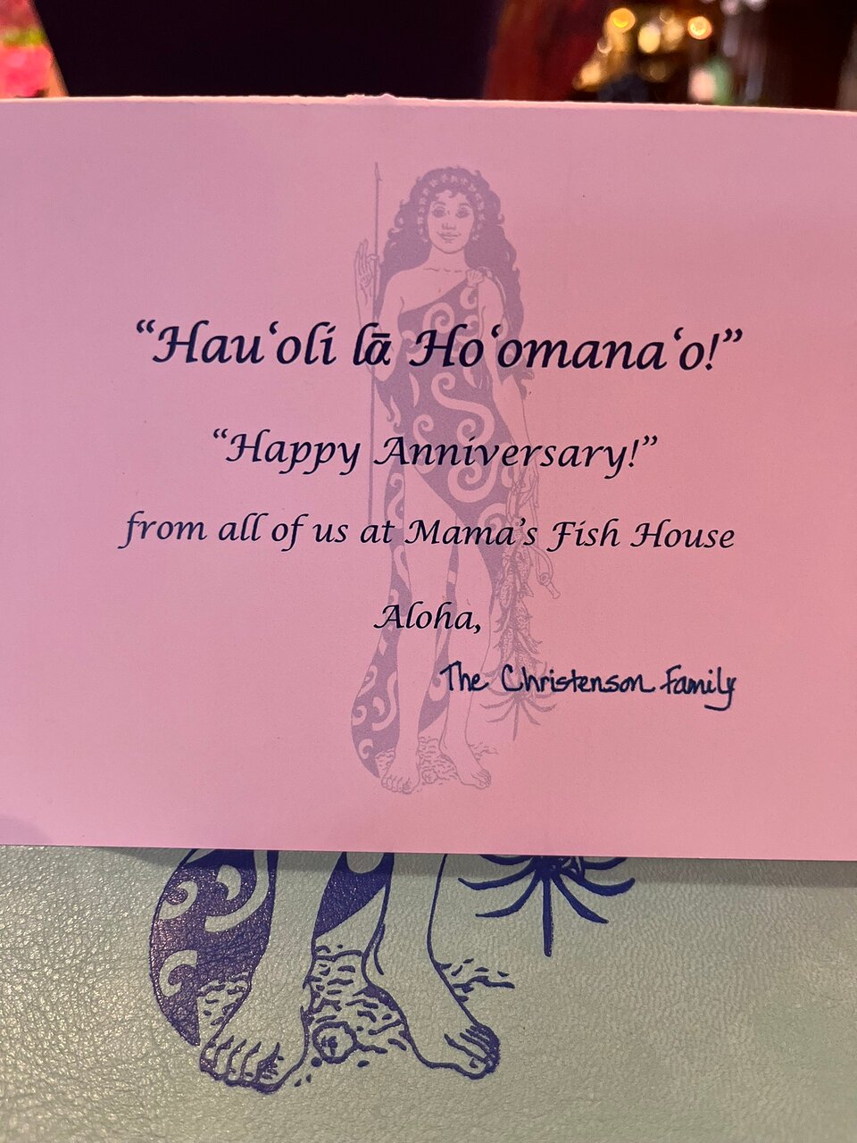 Mama's Fish House menu photo
