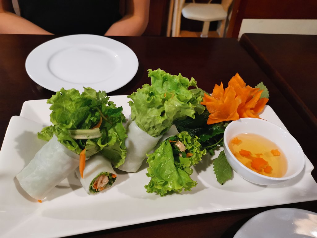 Roll at Hoangs Vietnamese Restaurant - Vegan Food