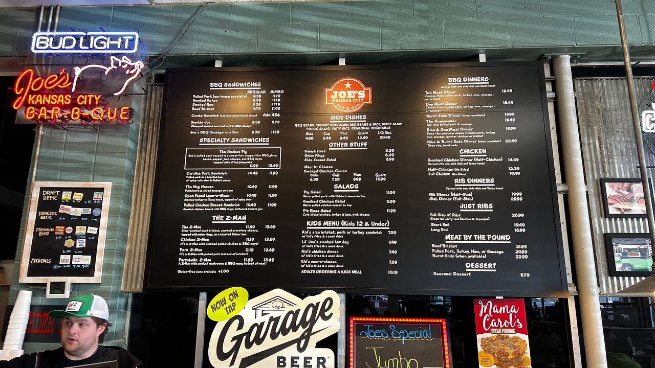 Joe's Kansas City Bar-B-Que menu photo