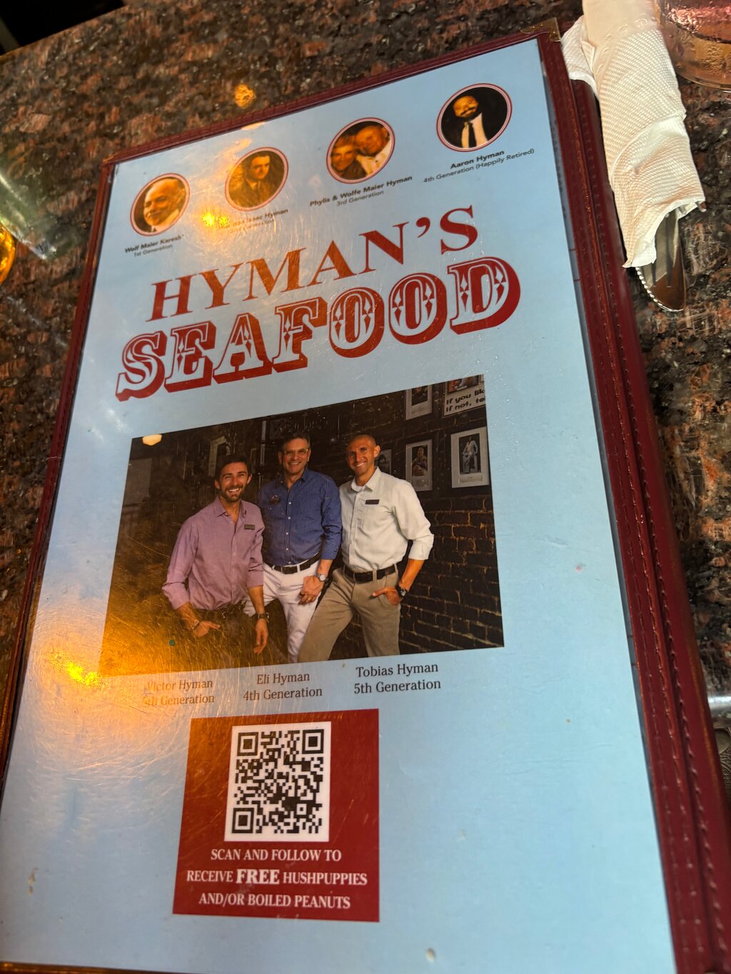 Hyman's Seafood menu photo