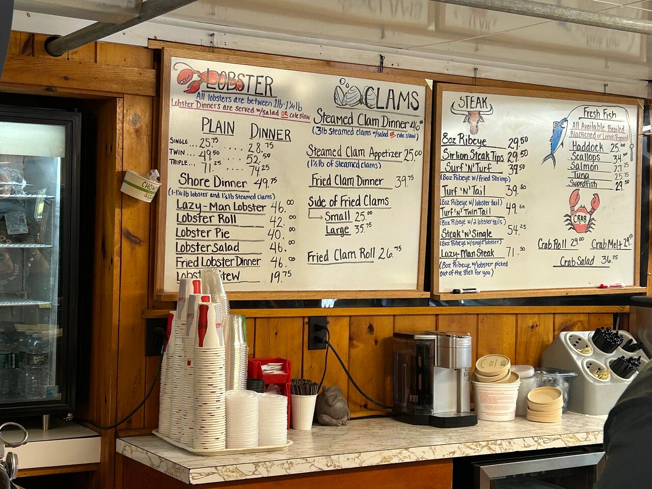 Shaw's Fish & Lobster Wharf menu photo