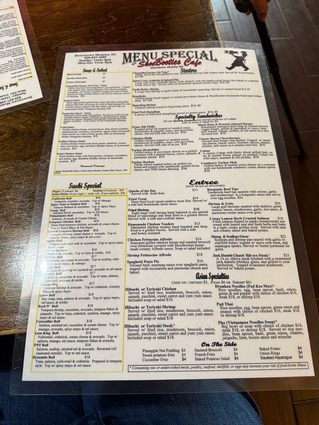 ShoeBooties Cafe menu photo