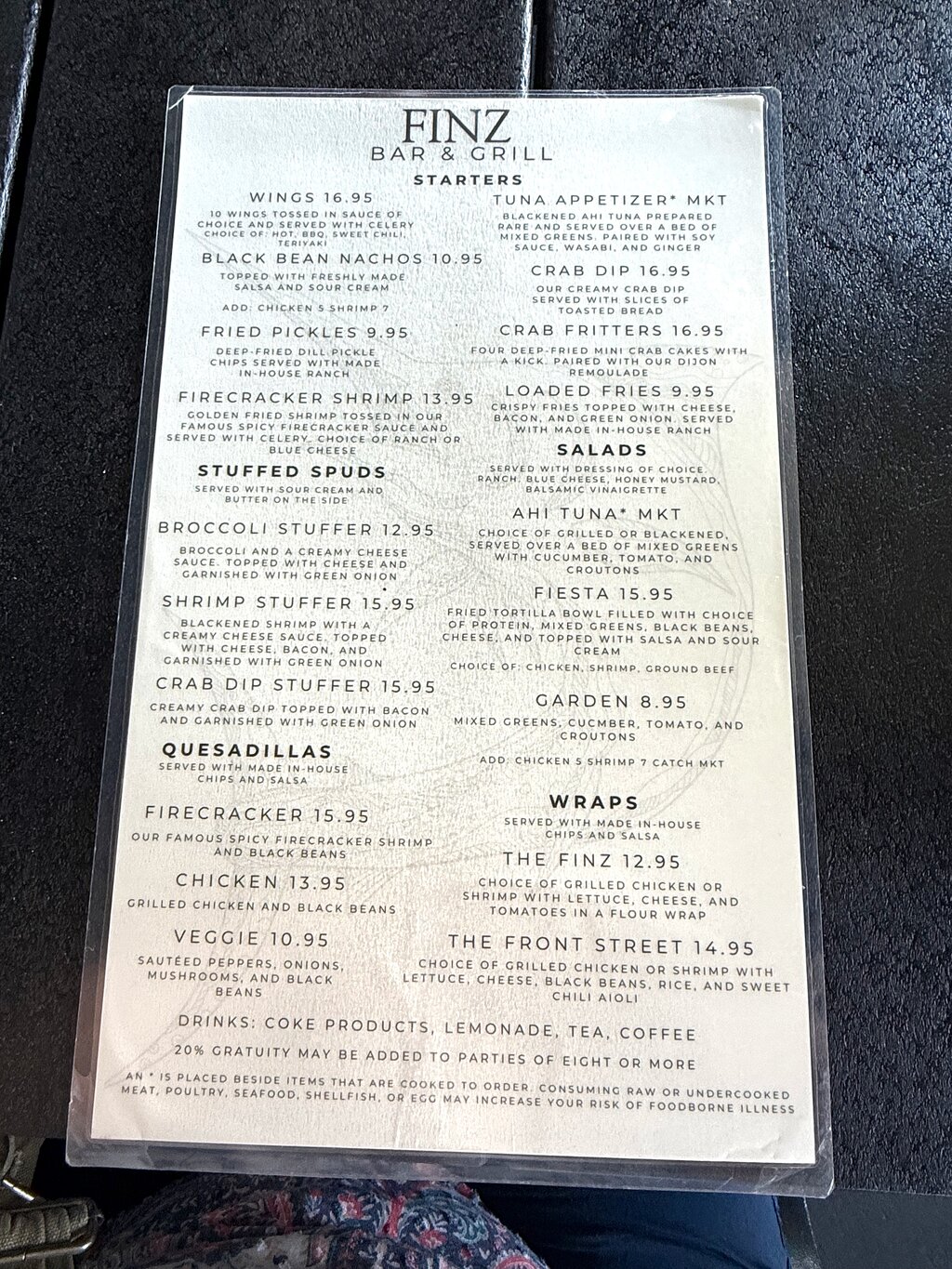 Finz Grill & Bar menu photo