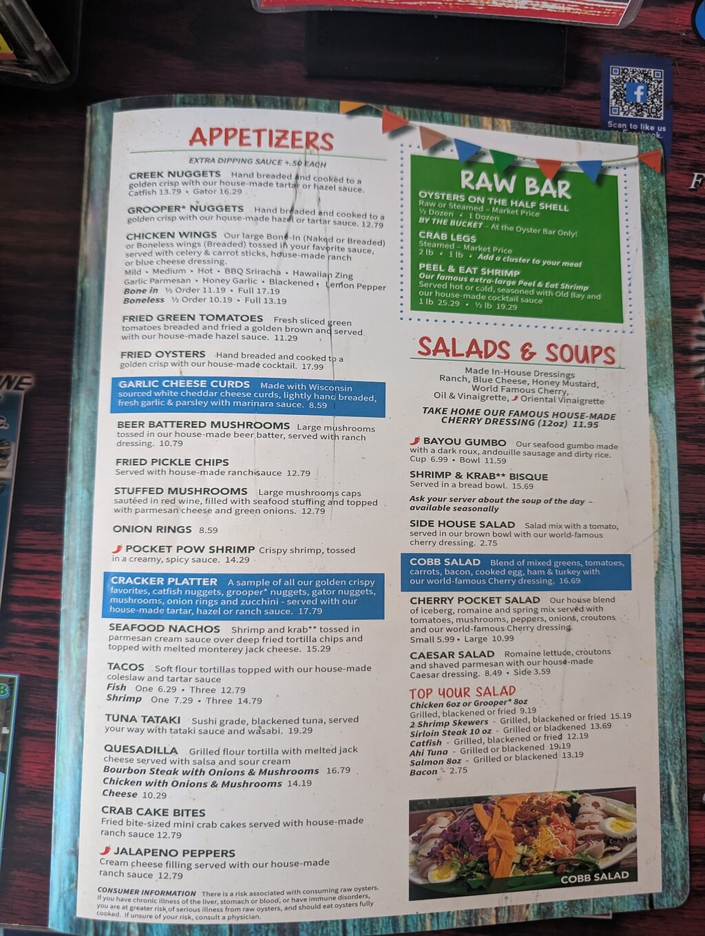 Cherry Pocket Steak & Seafood Shak menu photo