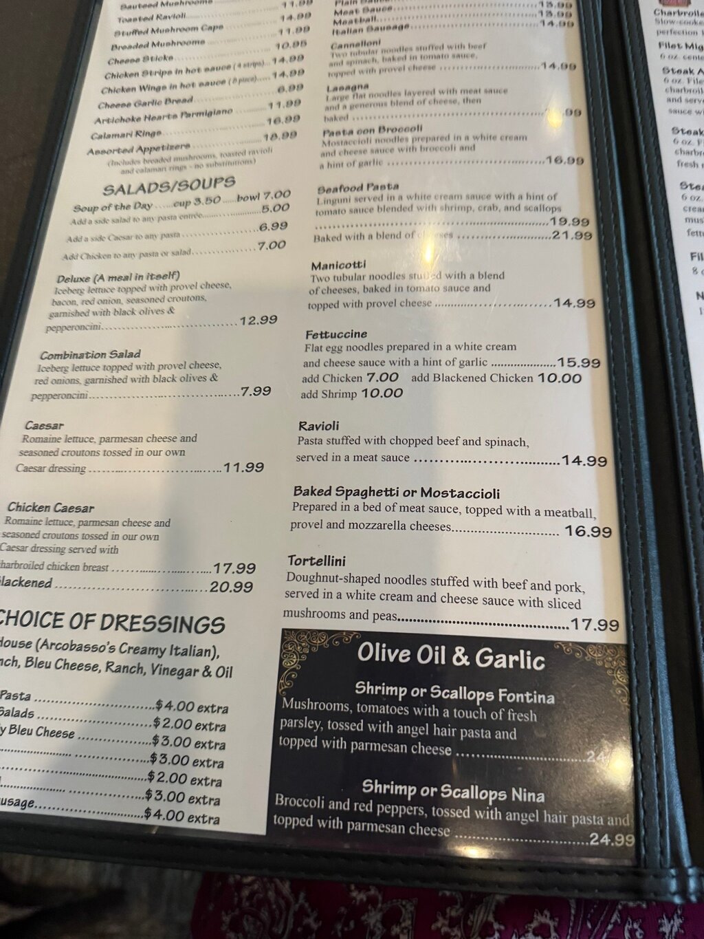 Domenicos Italian Restaurant menu photo