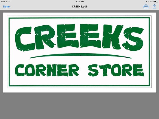 Creeks Corner Store