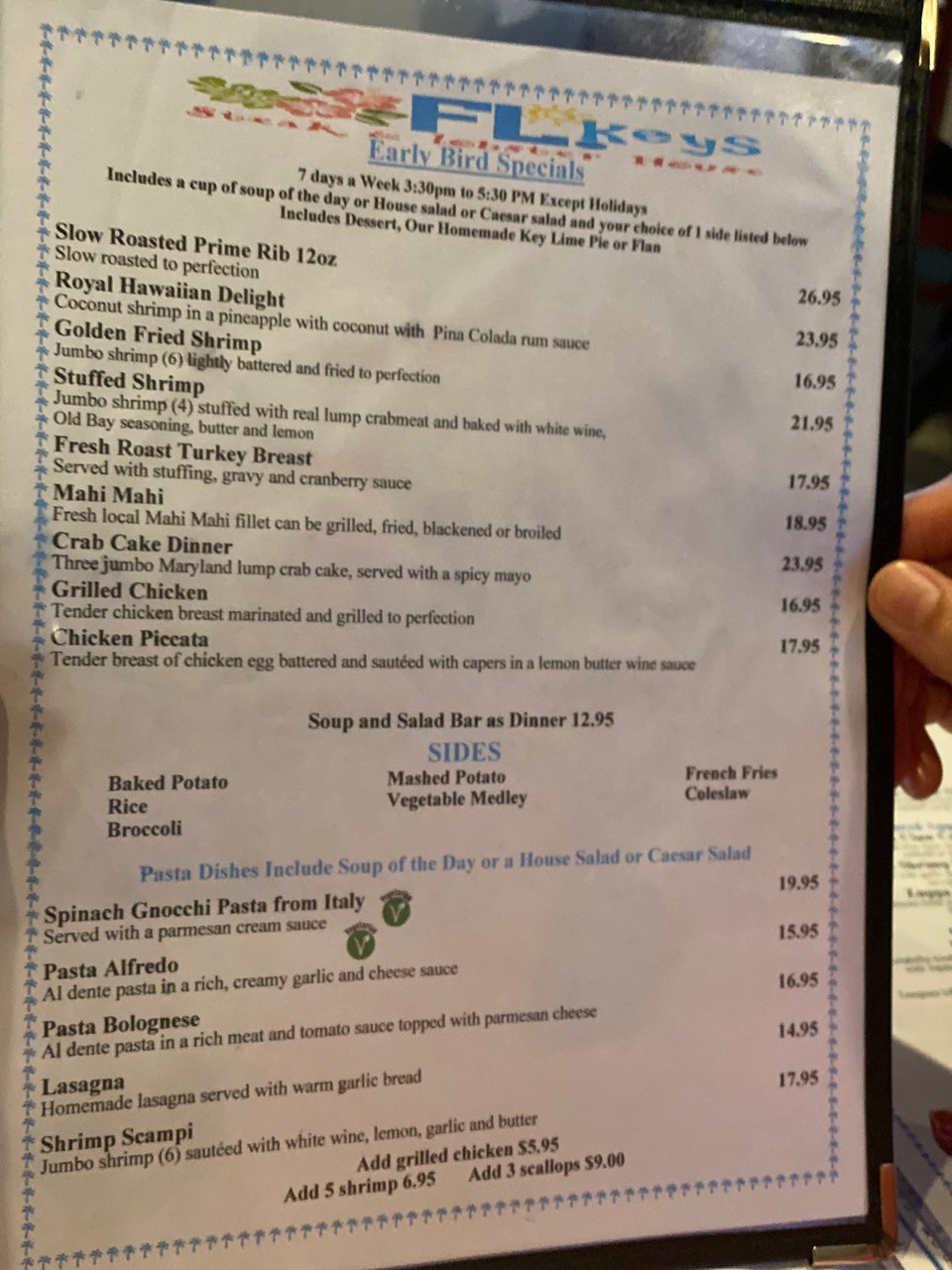 Florida Keys Steak and Lobster House menu photo