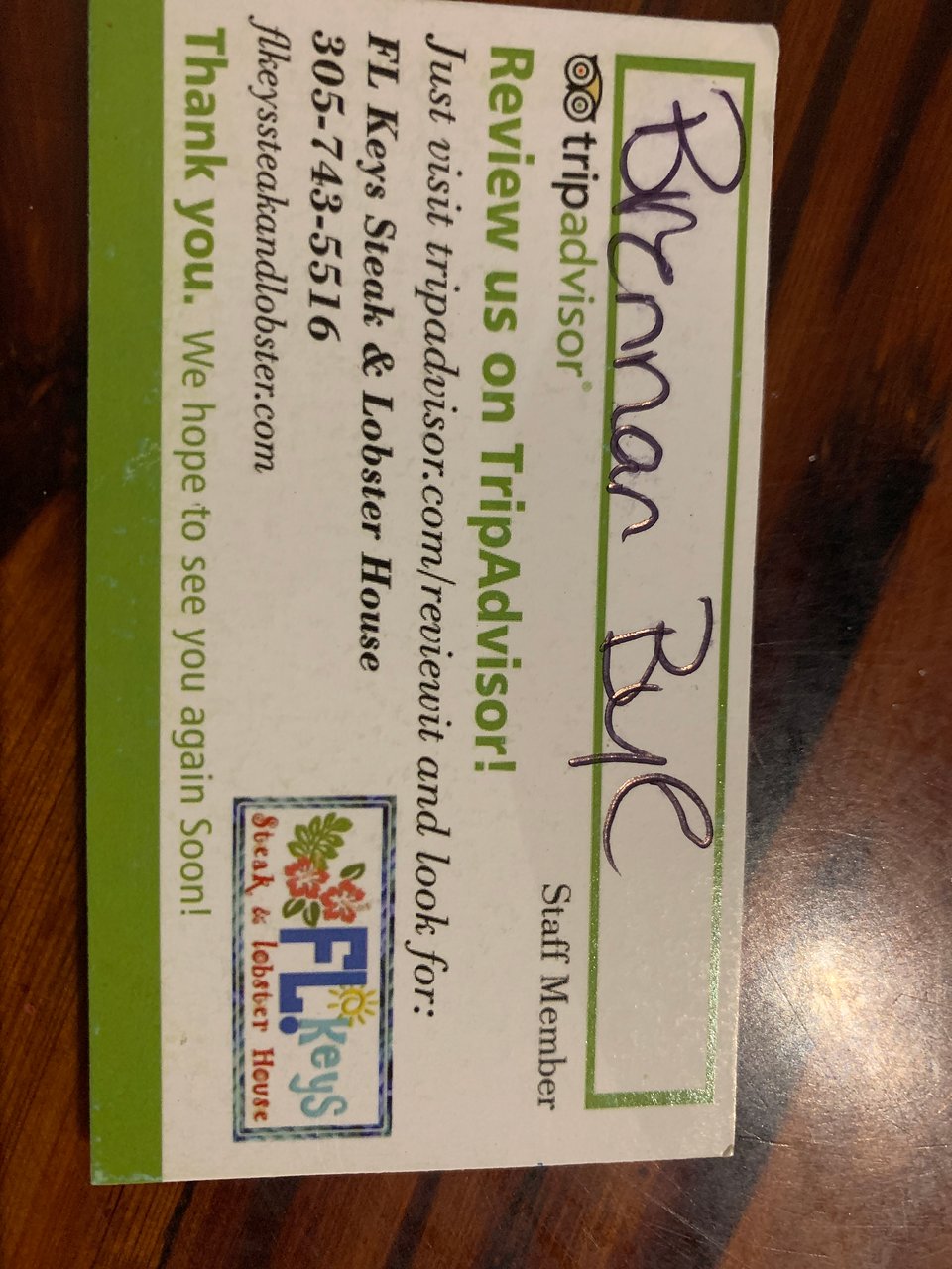 Florida Keys Steak and Lobster House menu photo