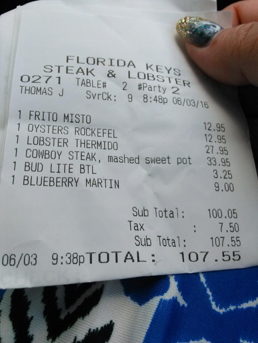 Florida Keys Steak and Lobster House menu photo