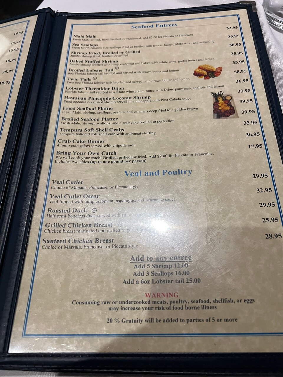 Florida Keys Steak and Lobster House menu photo
