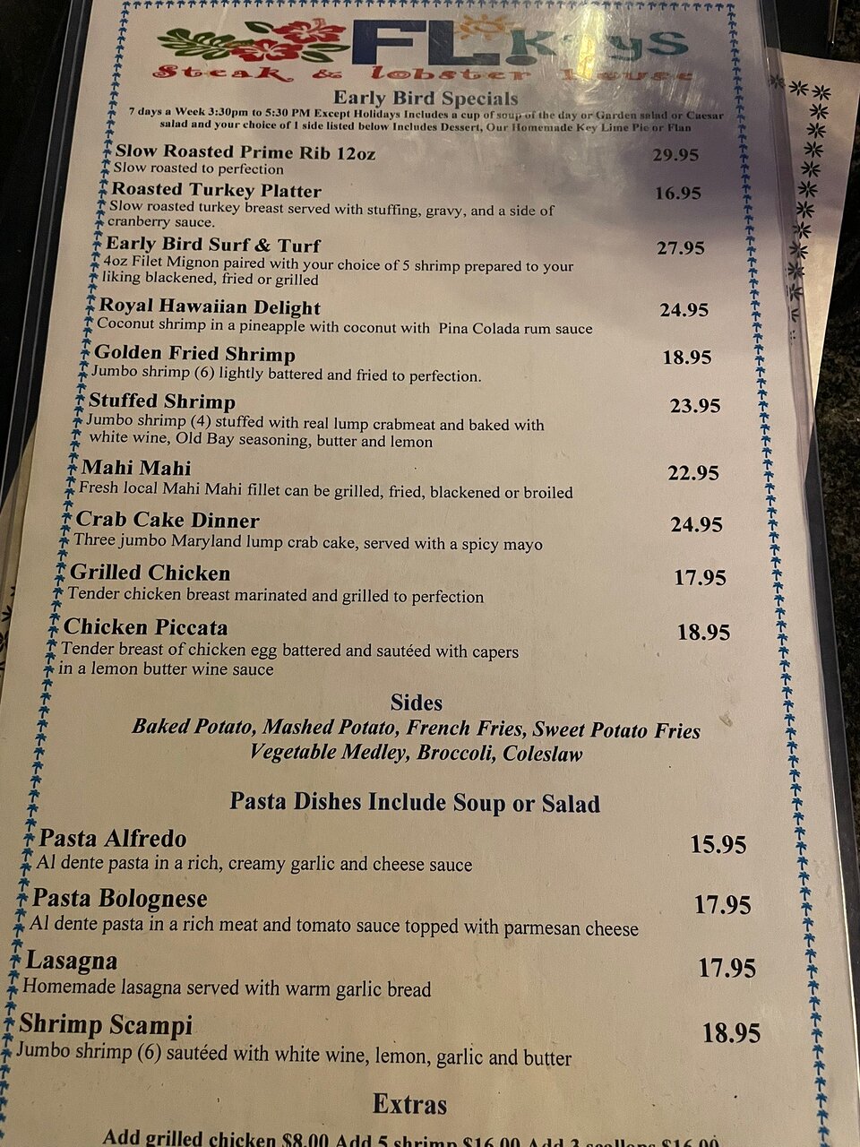 Florida Keys Steak and Lobster House menu photo