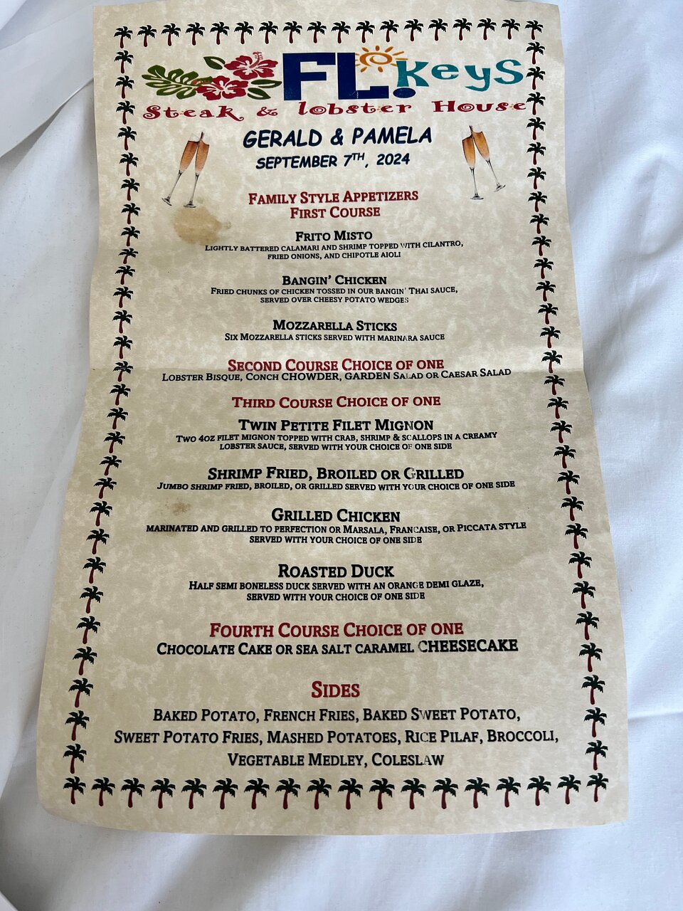 Florida Keys Steak and Lobster House menu photo