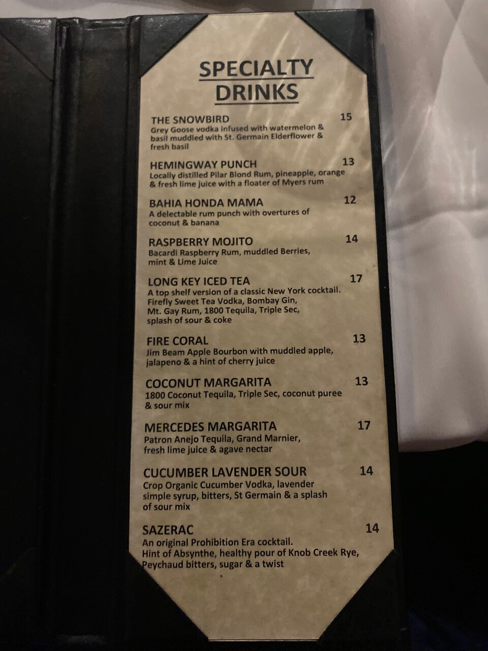 Florida Keys Steak and Lobster House menu photo
