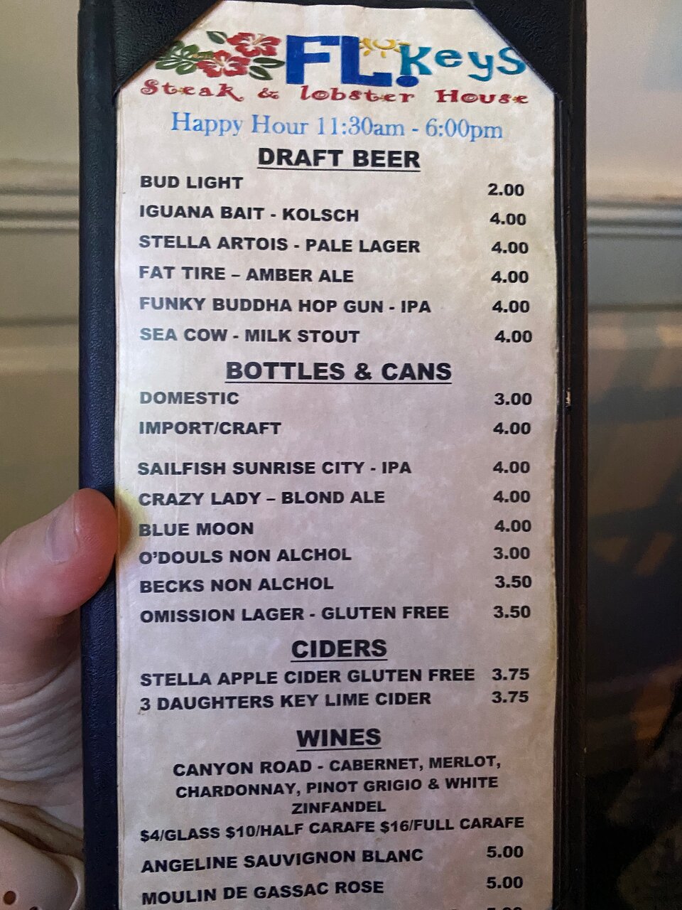 Florida Keys Steak and Lobster House menu photo