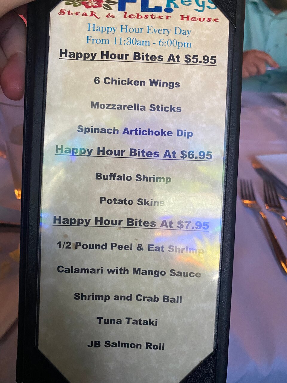 Florida Keys Steak and Lobster House menu photo