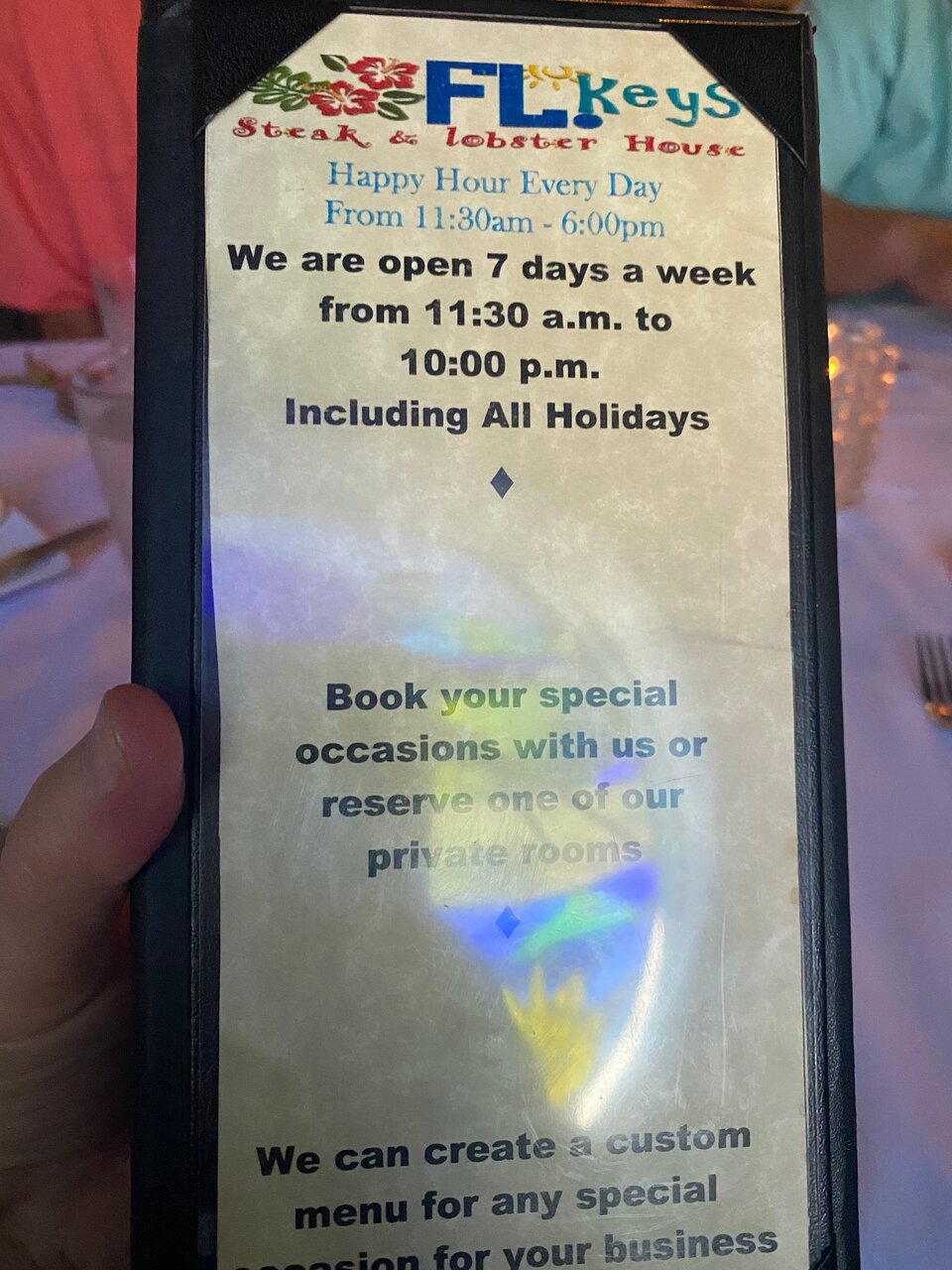Florida Keys Steak and Lobster House menu photo