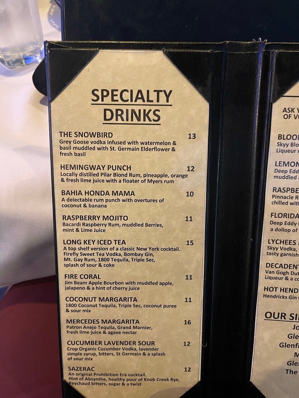 Florida Keys Steak and Lobster House menu photo
