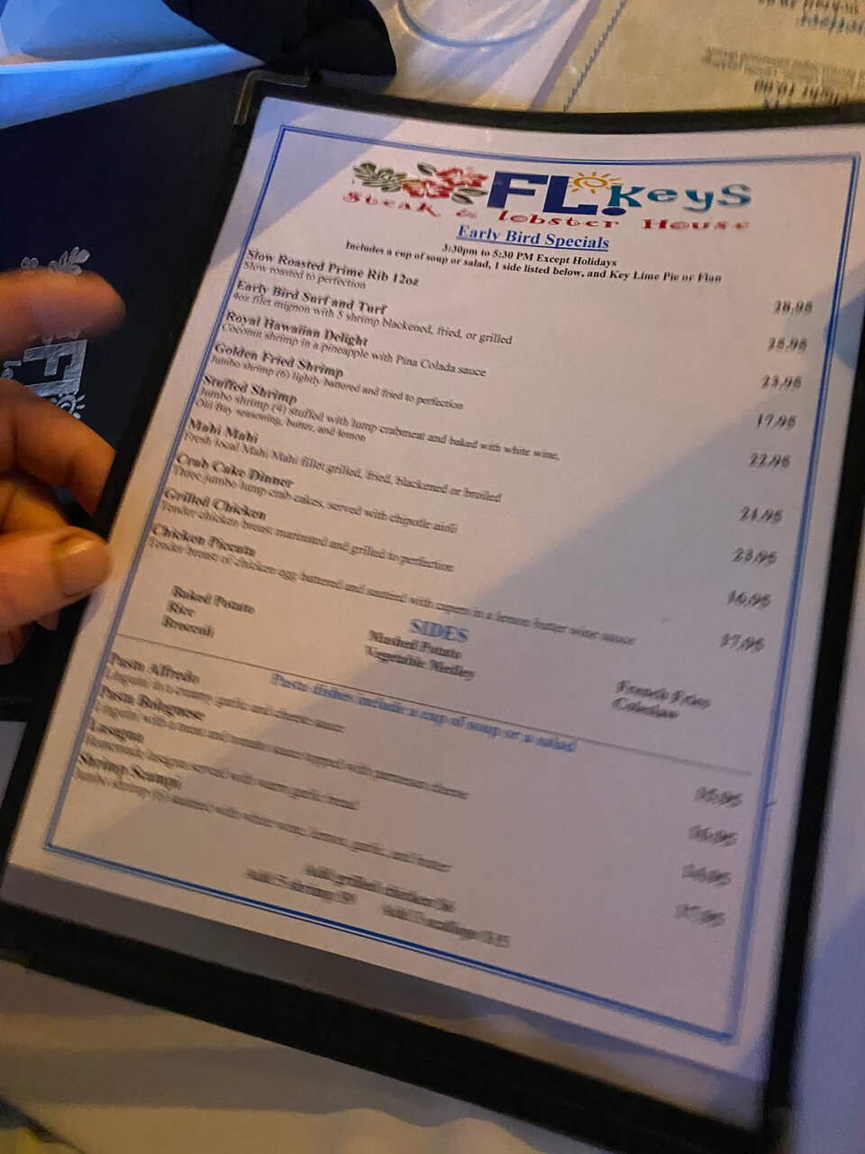 Florida Keys Steak and Lobster House menu photo