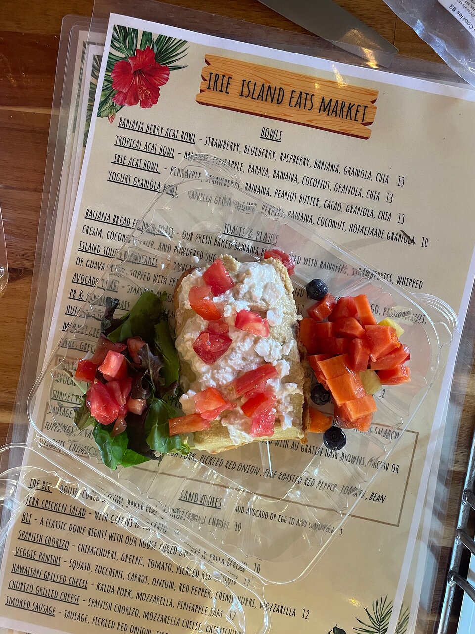 Irie Island Eats menu photo
