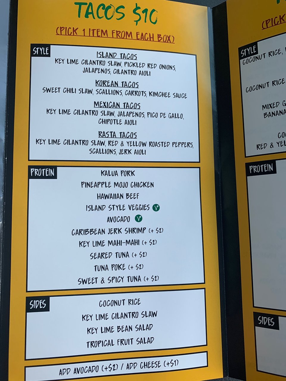 Irie Island Eats menu photo