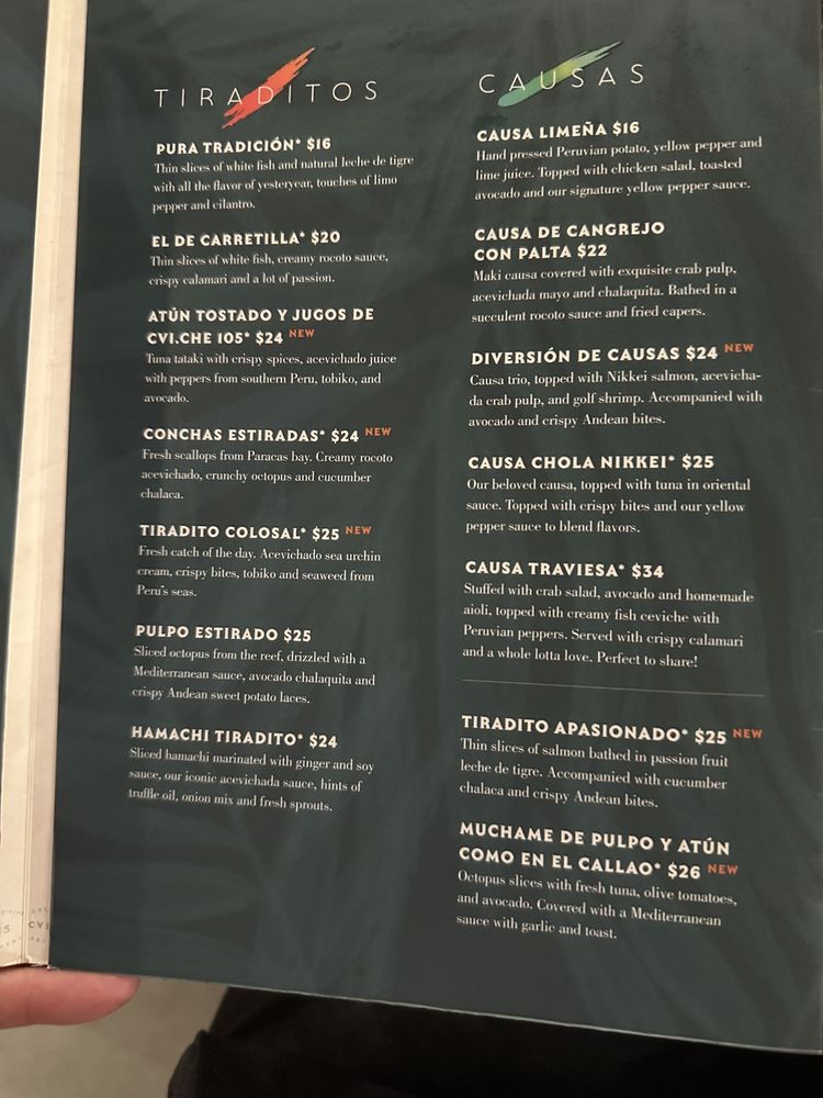 Menu (December 2023)