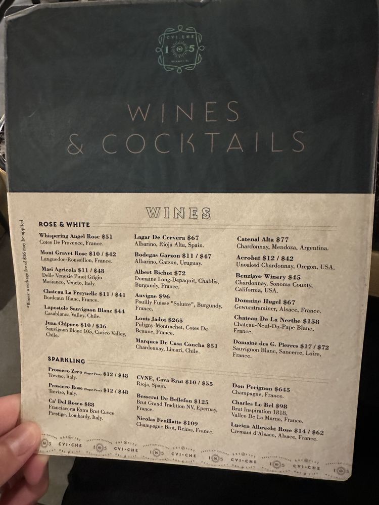 Menu (December 2023)