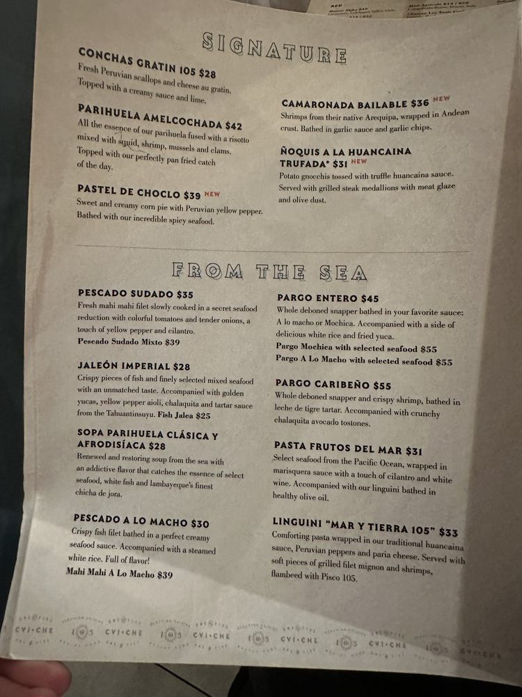 Menu (December 2023)